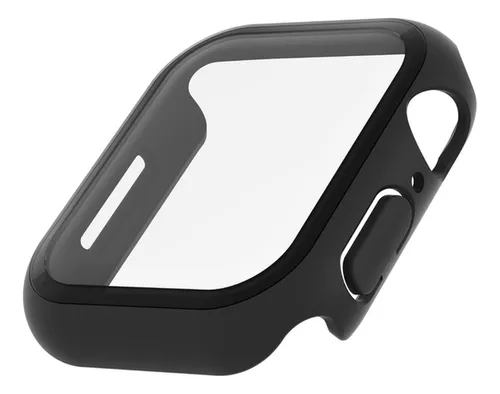 PROTECTOR DE PANTALLA PARA APPLE WATCH 7/8, 44/45MM, NEGRO, ANTIMICROBIANO 