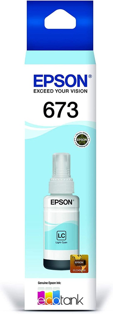 Botella De Tinta Original Epson L800 Cyan Ligth T673520-AL