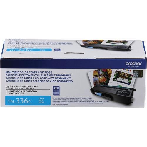 Tóner Brother TN-336C Cyan, 3500 Páginas(TN336C)