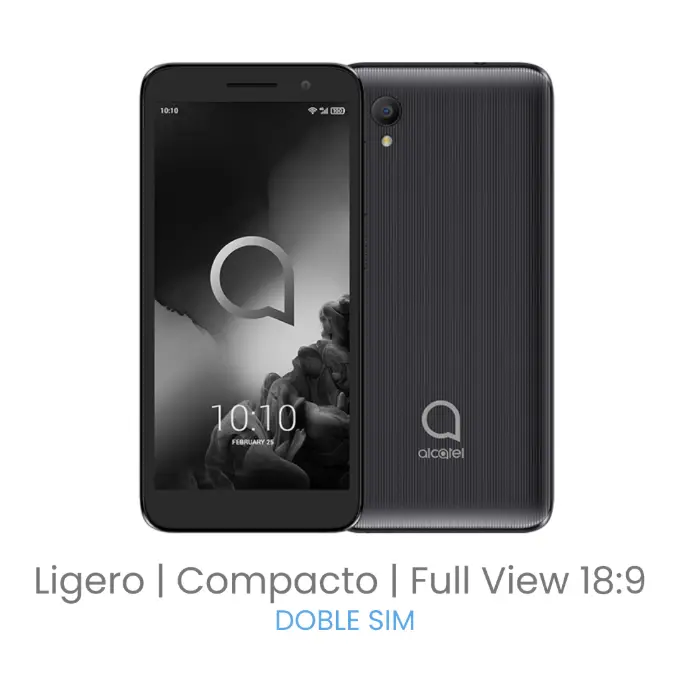 Smartphone Alcatel 1 Volcano 16GB 1GB RAM Negro Doble Sim