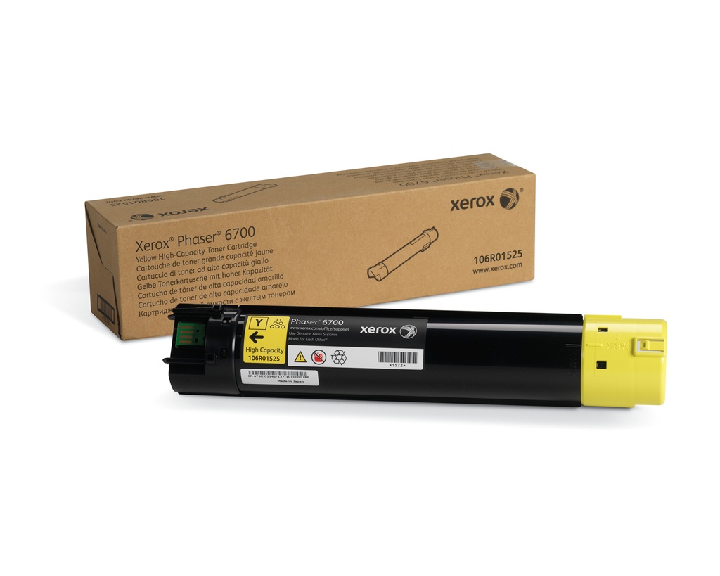 TONER AMARILLO P/PHASER 6700 12,000 PAGI NAS ALTO RENDIMIENTO 