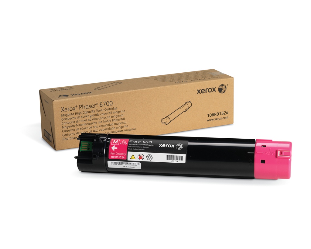 TONER MAGENTA P/PHASER 6700 12,000 PAGIN AS ALTO RENDIMIENTO 