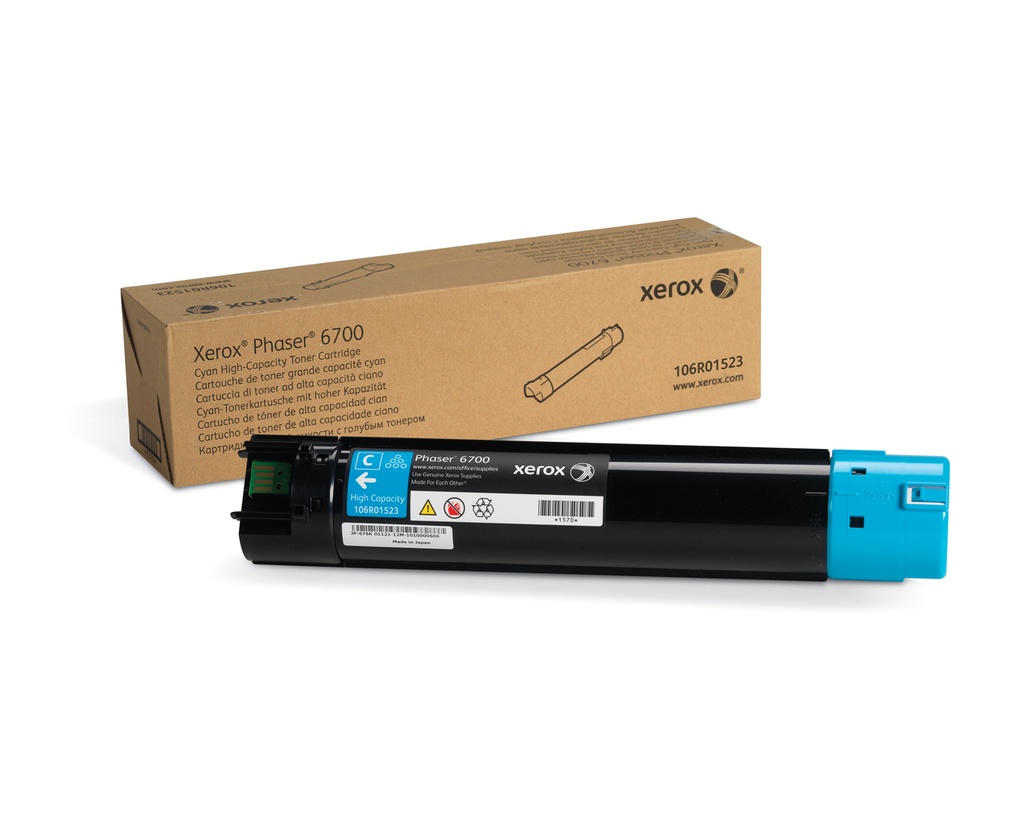 TONER CYAN P/PHASER 6700 12,000 PAGINAS ALTO RENDIMIENTO 