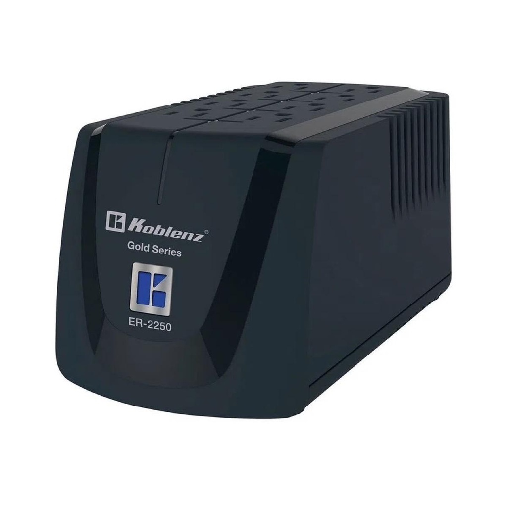 REGULADOR ER-2250 2250VA 8 CONTACTOS ATE RRIZADOS, 1 LED BICOLOR, DESCONEXION AUT OMATICA