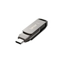 MEMORIA USB 3.1 DUAL 64GB, JUMPDRIVE D400 TIPO C Y TIPO A, METALICA 
