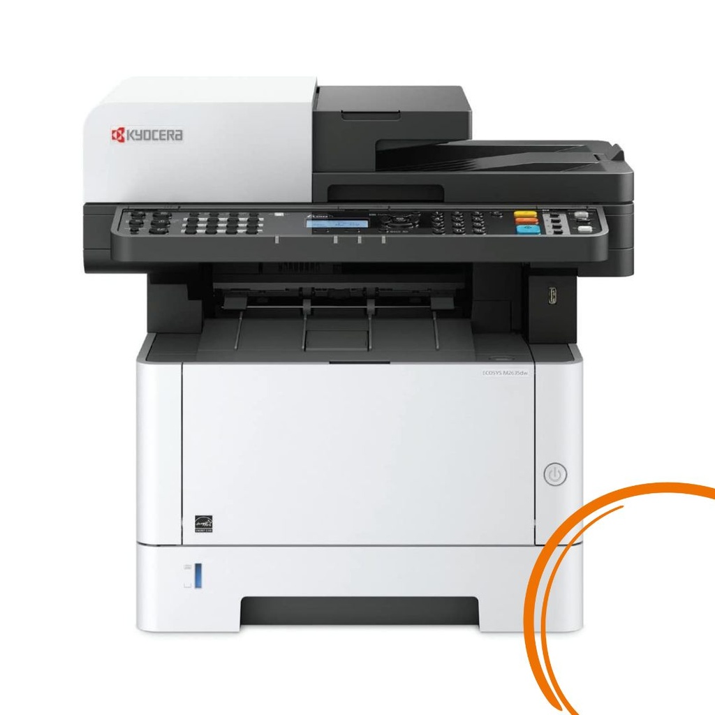 MULTIFUNCIONAL KYOCERA M2635DW ECOSYS LA SER A4 37PPM DUPLEX ESTANDAR 1200 X 1200 DPI PANTALLA LDC DE 5 LINEAS