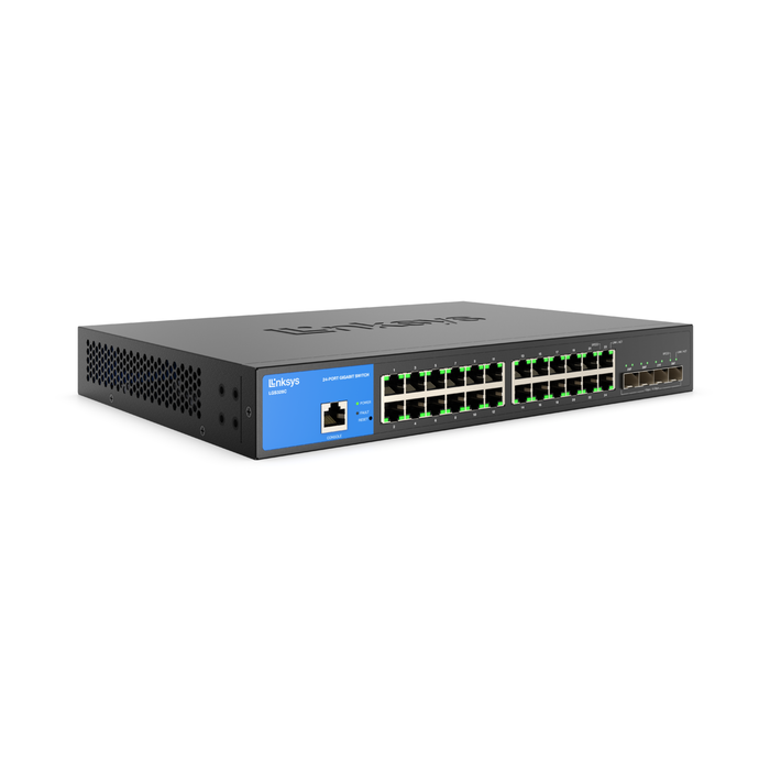 SWITCH 24 PORT MANAGED GIGABIT SWITCH 4 10G SFP+TAA 