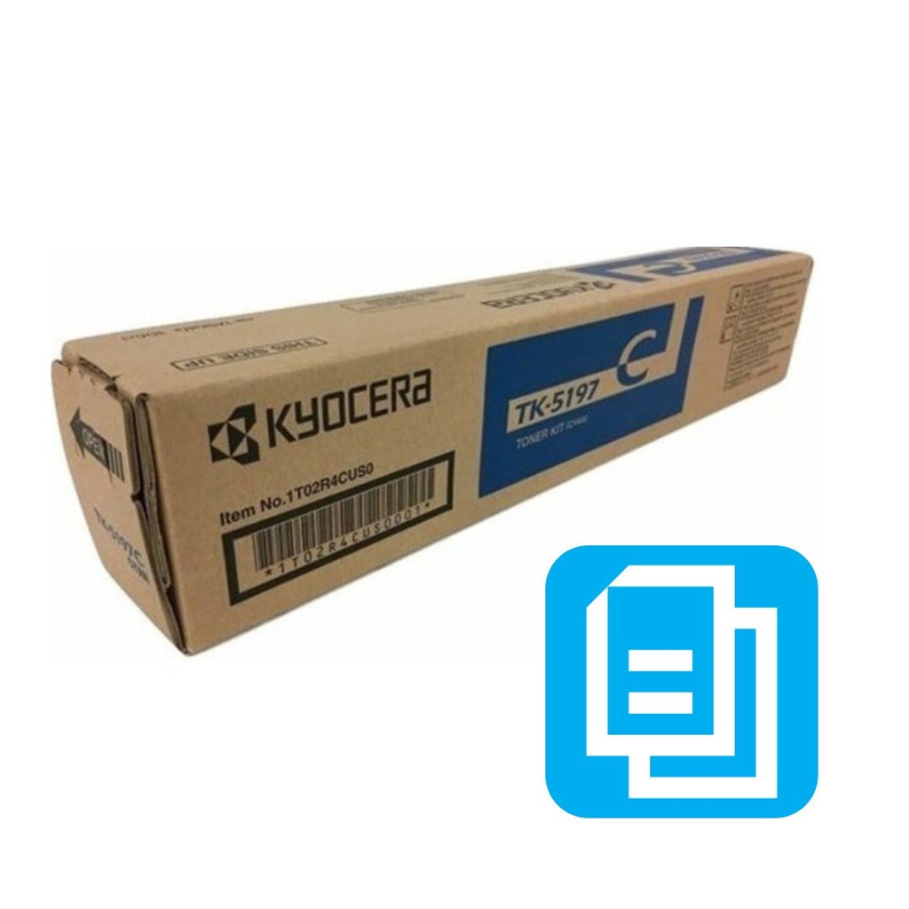 TONER KYOCERA TK-5197C CYAN P/TASKALFA 308CI/306CI 7,000 PAGINAS 