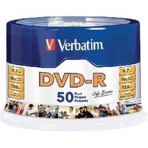 DVD-R LIFE SERIES 4.7GB16X CAMPANA DE 50  