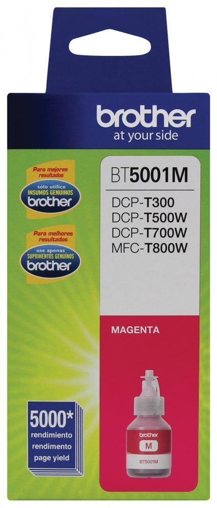 Botella de Tinta Brother BT5001M Magenta, 5000 Páginas