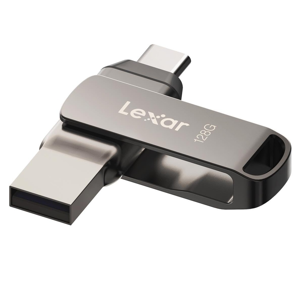 [LJDD400128G-BNQNU] MEMORIA USB 3.1 DUAL 128GB, JUMPDRIVE D400 TIPO C Y TIPO A, METALICA 