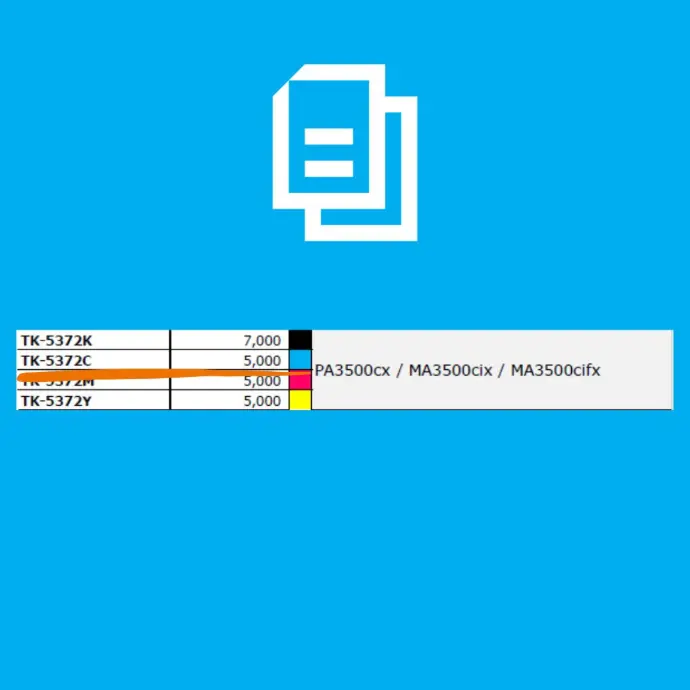 [1T02YJCUS0] TONER KYOCERA TK-5372 CYAN P/MA3500CIX/ MA3500CIFX 