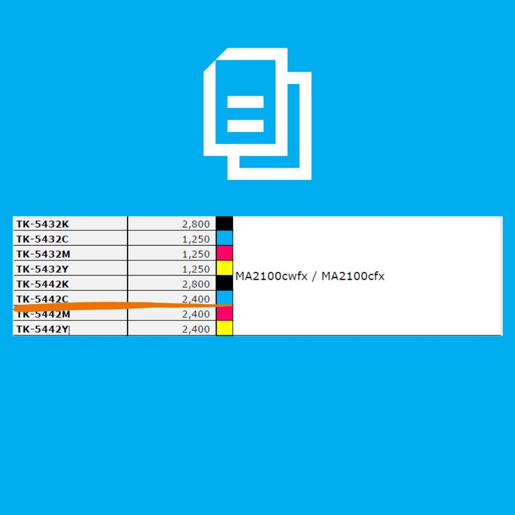 [1T0C0ACUS0] TONER KYOCERA TK-5442C CYAN P/MA2100CWDX PA2100CWX 