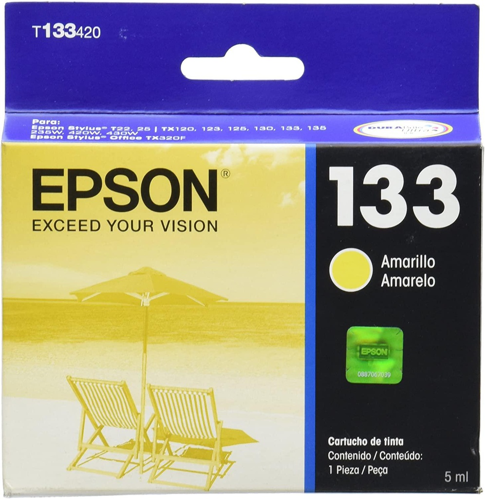 [T133420-AL] TINTA AMARILLA P/STYLUS COL0R T22/TX120 TX420/TX235W TINTAS