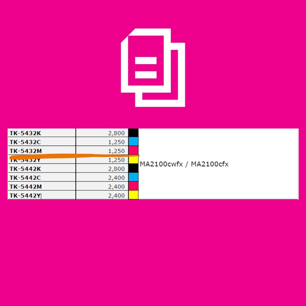 [1T0C0ABUS1] TONER KYOCERA TK-5432M MAGENTA P/ECOSYS 2100 