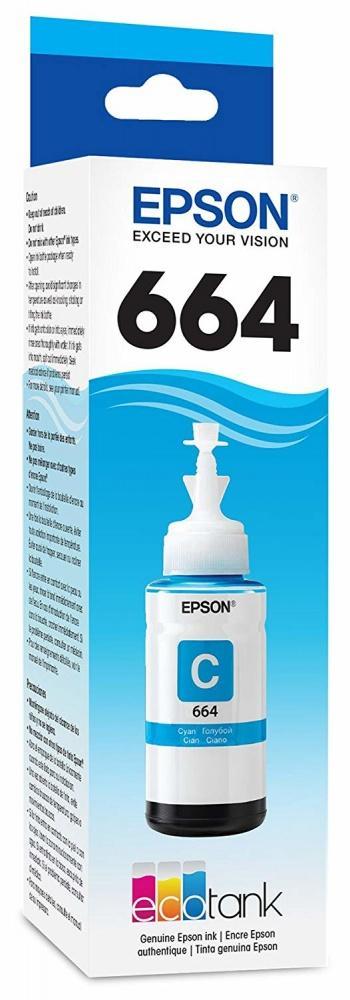 [T664220-AL] Botella de Tinta EcoTank Epson 664 Cyan 70ml (T664220-AL)