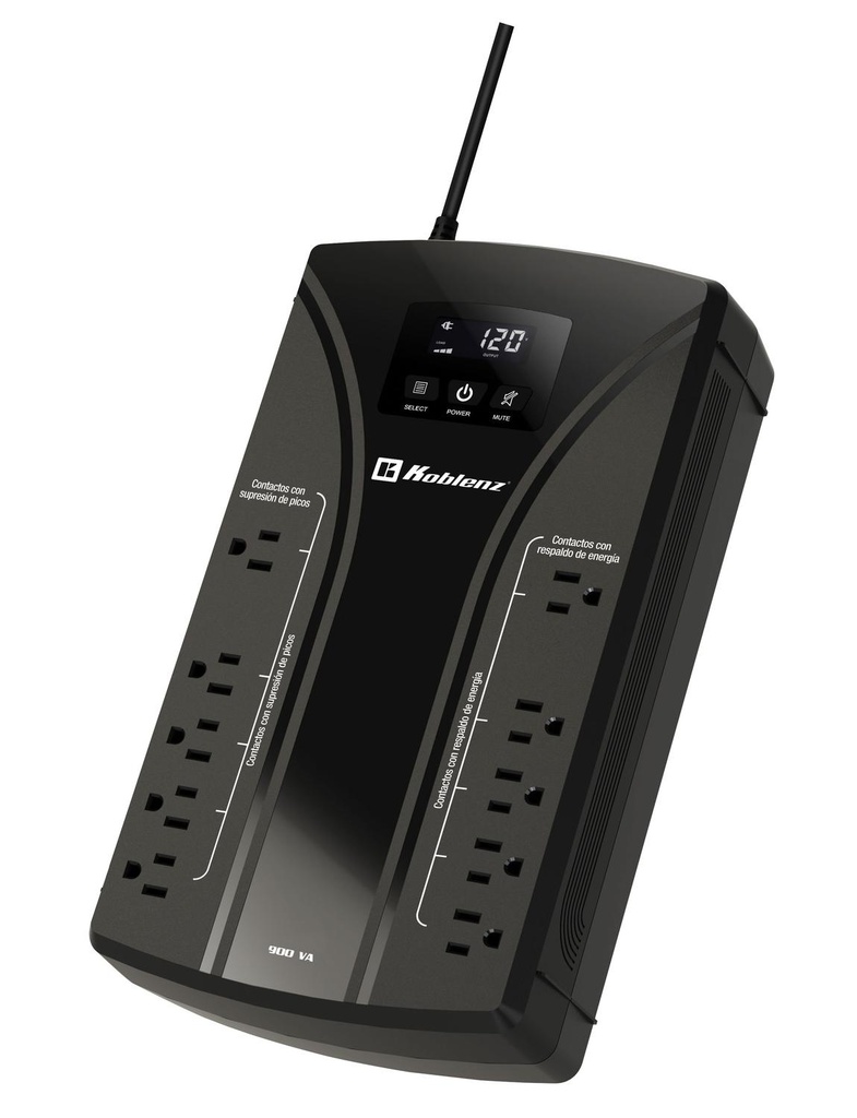 [00-4258-00-0] NO BREAK 9022 USB/R 900VA 10 CONTACTOS CONTROL DE VOLTAJE ALTA FRECUENCIA (5/5) HASTA 63 MIN USB