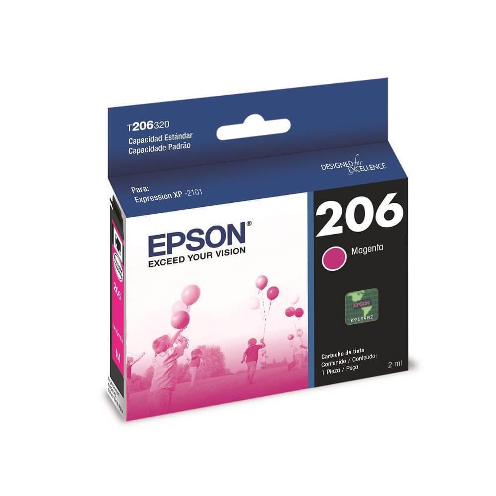 [T206320-AL] Cartucho Epson T206 Magenta, 200 Páginas(T206320-AL)